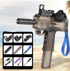 Uzi Electric Burst Water Gun Children's Powerful Water Gun Toy Fully Automatic Range Long Spray Outdoor Toy Water Gun